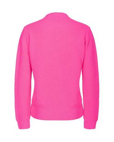 maglia fuxia da donna con placchetta logata LOVE BIRDS | PINKO maglia fuxia da donna con placchetta logata LOVE BIRDS | PINKO