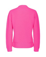 maglia fuxia da donna con placchetta logata LOVE BIRDS | PINKO maglia fuxia da donna con placchetta logata LOVE BIRDS | PINKO