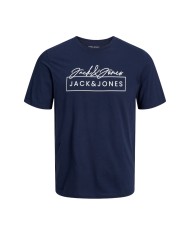 JACK & JONES T-Shirt Uomo 12246422 HALBIE AI 23/24 cotone con maxi ...