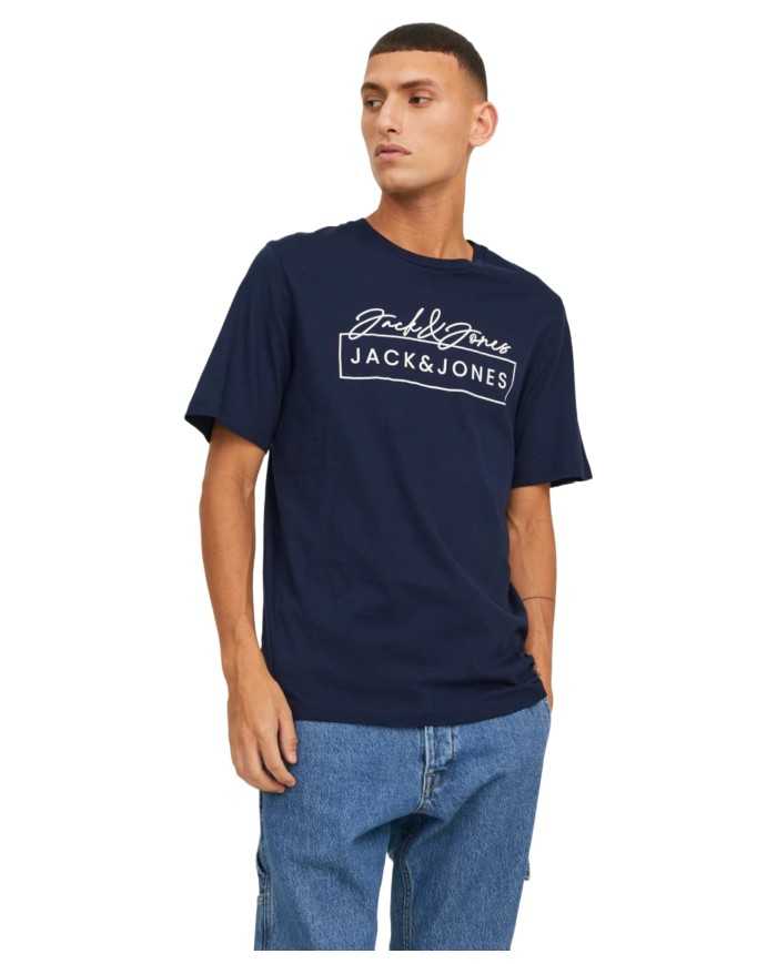JACK & JONES T-Shirt Uomo 12246422 HALBIE AI 23/24 cotone con maxi ... JACK & JONES T-Shirt Uomo 12246422 HALBIE AI 23/24 cotone con maxi ...
