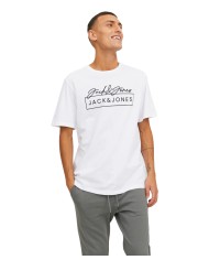 JACK & JONES T-Shirt Uomo 12246422 HALBIE AI 23/24 cotone con maxi ...