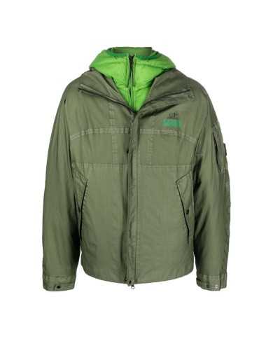 giaccone due pezzi classic green uomo con lente e logo | C.P. COMPANY giaccone due pezzi classic green uomo con lente e logo | C.P. COMPANY