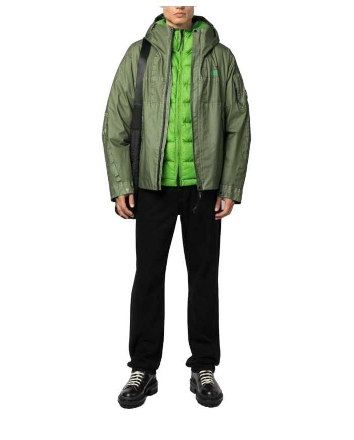 giaccone due pezzi classic green uomo con lente e logo | C.P. COMPANY giaccone due pezzi classic green uomo con lente e logo | C.P. COMPANY