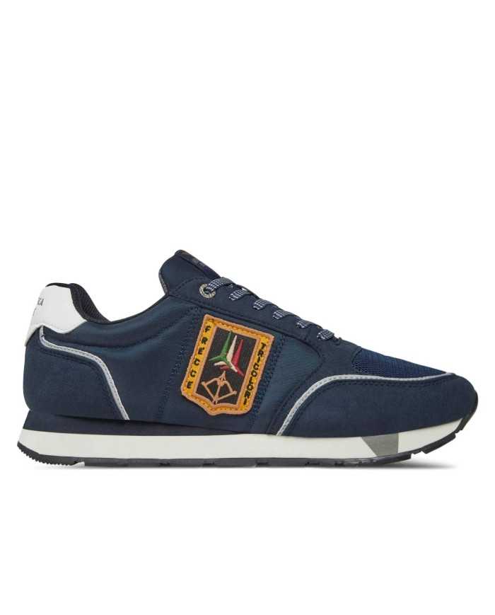 sneakers blu chiaro da uomo con logo patch | AERONAUTICA MILITARE sneakers blu chiaro da uomo con logo patch | AERONAUTICA MILITARE