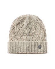 cappello avorio da uomo con motivo a trecce e placca | BLAUER cappello avorio da uomo con motivo a trecce e placca | BLAUER