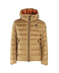 piumino biscotto e interno crema di zucca da uomo con patch | BLAUER