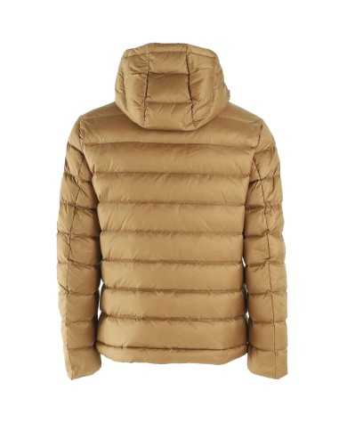 piumino biscotto e interno crema di zucca da uomo con patch | BLAUER piumino biscotto e interno crema di zucca da uomo con patch | BLAUER