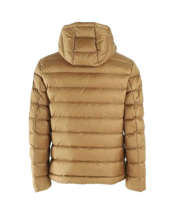 piumino biscotto e interno crema di zucca da uomo con patch | BLAUER piumino biscotto e interno crema di zucca da uomo con patch | BLAUER