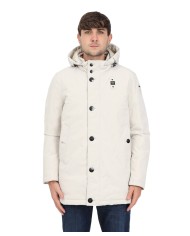 parka a collo alto pellicano uomo con nastro e patch logata | BLAUER