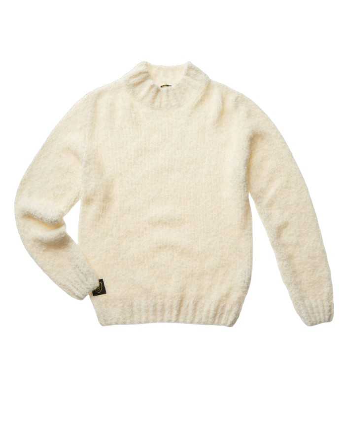 dolcevita bianco neve da uomo con patch logata sul lato | BLAUER dolcevita bianco neve da uomo con patch logata sul lato | BLAUER