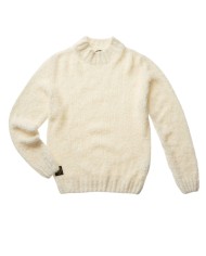 dolcevita bianco neve da uomo con patch logata sul lato | BLAUER