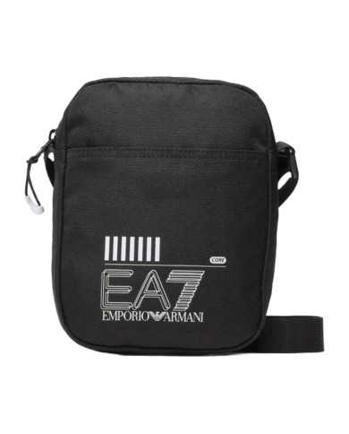 tracolla nero con logo bianco ricamato da uomo | EA7