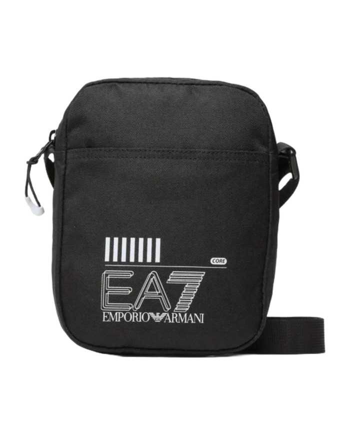 tracolla nero con logo bianco ricamato da uomo | EA7