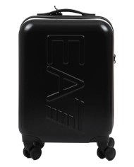 trolley a cerniera e TSA nera da uomo con maxilogo in rilievo | EA7
