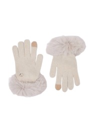 guanti natural da donna con piccolo pendaglio logato | LIU JO guanti natural da donna con piccolo pendaglio logato | LIU JO