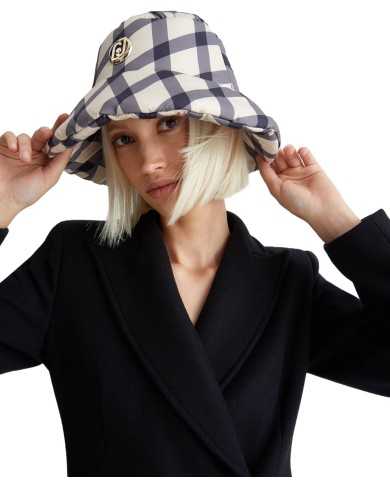 cappello bone uomo con stampa check all-over e placca logata | LIU JO cappello bone uomo con stampa check all-over e placca logata | LIU JO