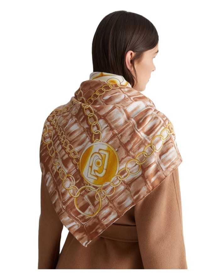 foulard natural da donna con stampa charms all-over | LIU JO foulard natural da donna con stampa charms all-over | LIU JO