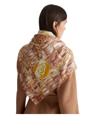 foulard natural da donna con stampa charms all-over | LIU JO