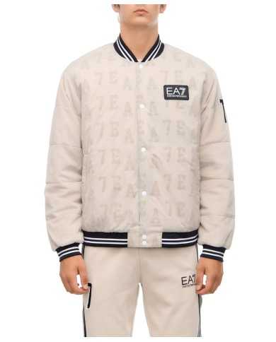 bomber jock silver cloud da uomo con fantasia logo all-over | EA7 bomber jock silver cloud da uomo con fantasia logo all-over | EA7