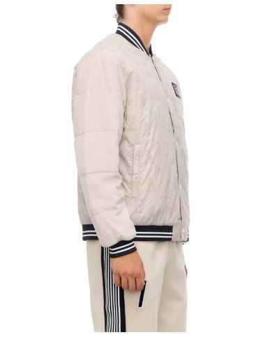 bomber jock silver cloud da uomo con fantasia logo all-over | EA7 bomber jock silver cloud da uomo con fantasia logo all-over | EA7