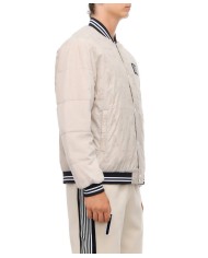 bomber jock silver cloud da uomo con fantasia logo all-over | EA7