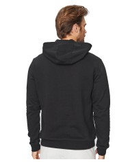 felpa nera da uomo logato in grande al centro | EA7