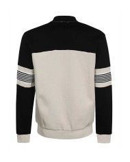 felpa bomber silver cloud da uomo con patch numero e logo | EA7