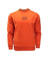 felpa pureed pumpkin da uomo logata in piccolo al centro | EA7