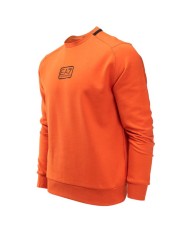 felpa pureed pumpkin da uomo logata in piccolo al centro | EA7