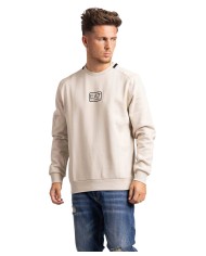 felpa silver cloud da uomo logata in piccolo al centro | EA7