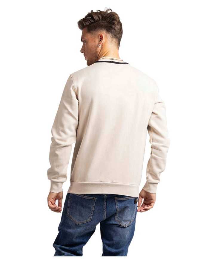 felpa silver cloud da uomo logata in piccolo al centro | EA7