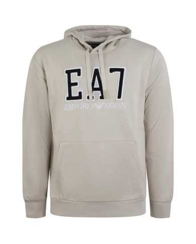 felpa silver cloud da uomo con maxi logo sul petto | EA7 felpa silver cloud da uomo con maxi logo sul petto | EA7
