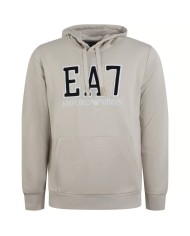 felpa silver cloud da uomo con maxi logo sul petto | EA7