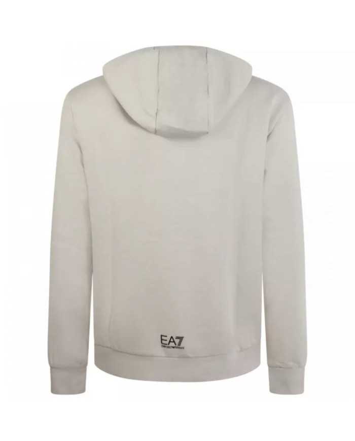 felpa silver cloud da uomo con maxi logo sul petto | EA7 felpa silver cloud da uomo con maxi logo sul petto | EA7