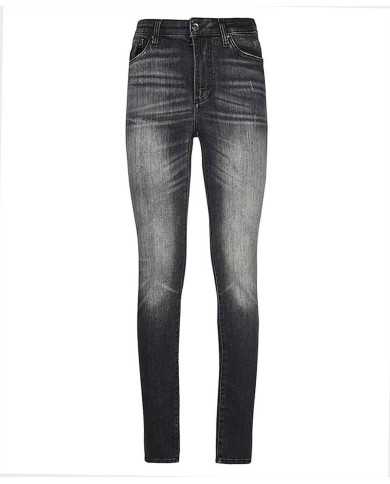 jeans skinny a vita alta denim nero da donna | ARMANI EXCHANGE jeans skinny a vita alta denim nero da donna | ARMANI EXCHANGE