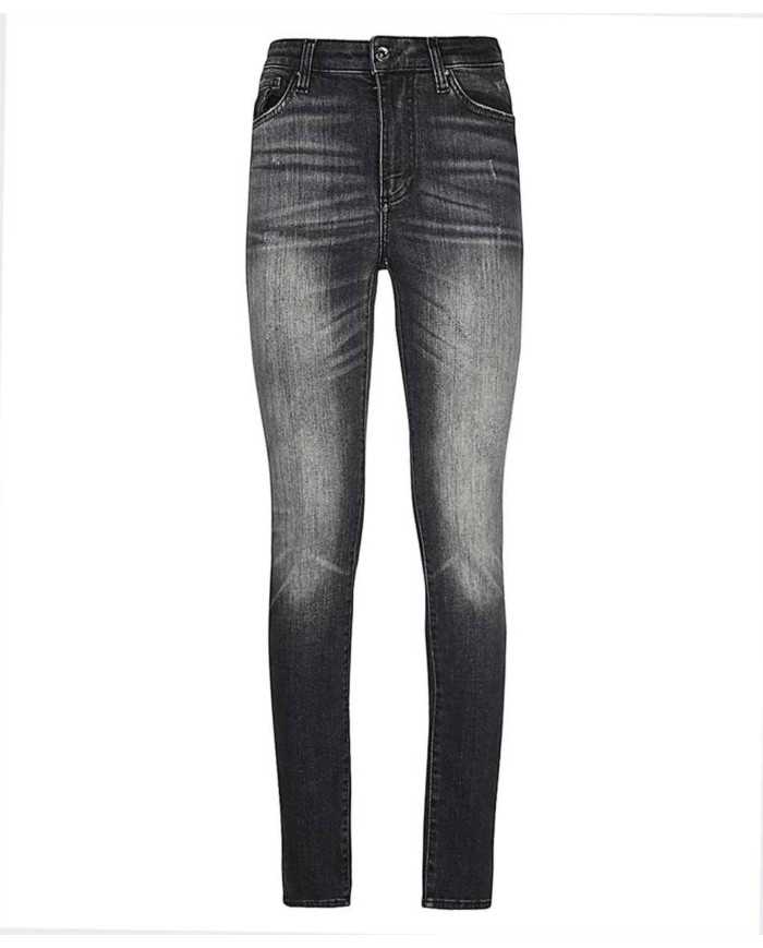 jeans skinny a vita alta denim nero da donna | ARMANI EXCHANGE jeans skinny a vita alta denim nero da donna | ARMANI EXCHANGE