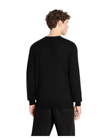 maglia nera da uomo con logo ricamo davanti | ARMANI EXCHANGE maglia nera da uomo con logo ricamo davanti | ARMANI EXCHANGE