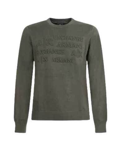 maglia rosin da uomo con scritta frontale a rilievo | ARMANI EXCHANGE maglia rosin da uomo con scritta frontale a rilievo | ARMANI EXCHANGE