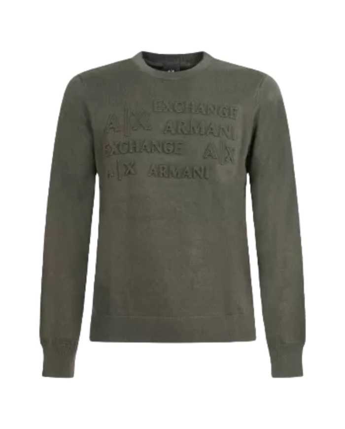 maglia rosin da uomo con scritta frontale a rilievo | ARMANI EXCHANGE maglia rosin da uomo con scritta frontale a rilievo | ARMANI EXCHANGE