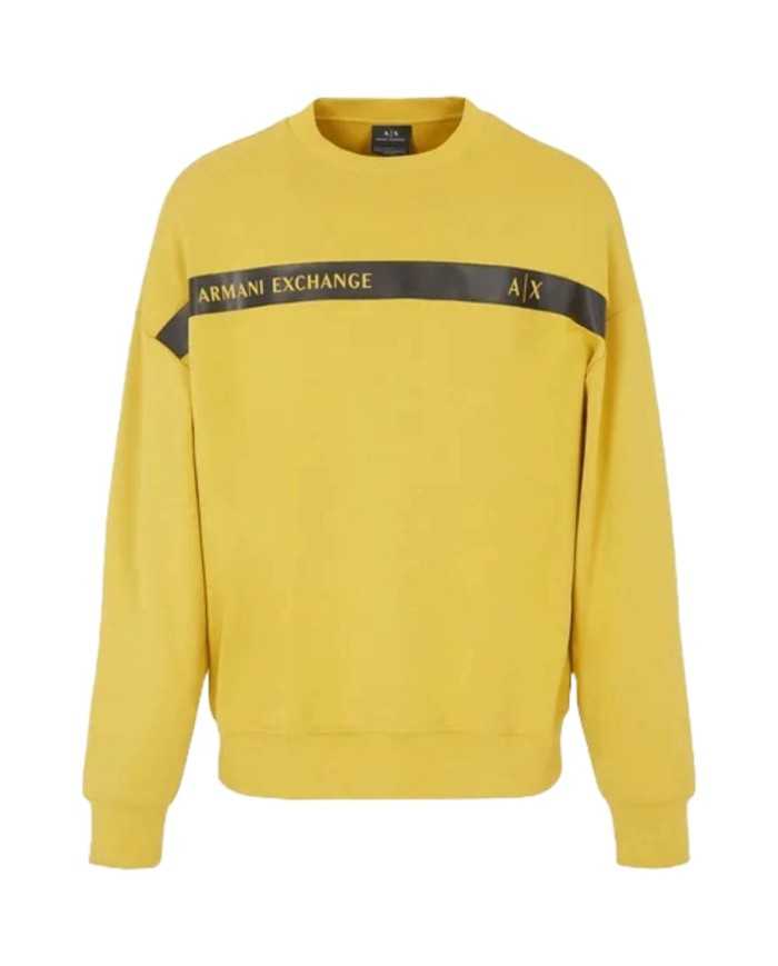 felpa antique moss da uomo logata su petto | ARMANI EXCHANGE felpa antique moss da uomo logata su petto | ARMANI EXCHANGE