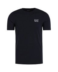 t-shirt night blue da uomo logata in piccolo davanti | EA7