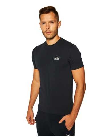 t-shirt night blue da uomo logata in piccolo davanti | EA7 t-shirt night blue da uomo logata in piccolo davanti | EA7