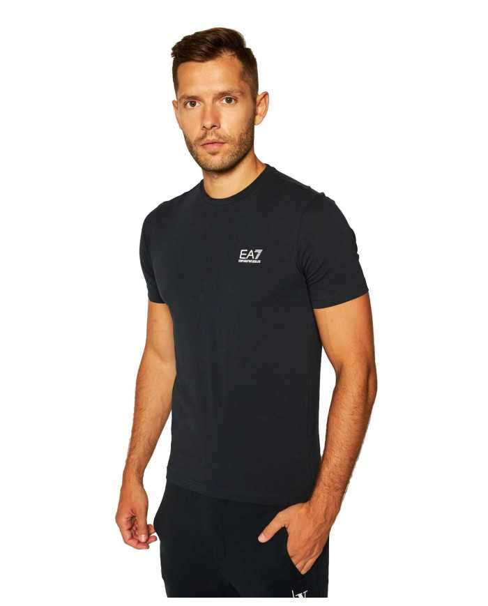t-shirt night blue da uomo logata in piccolo davanti | EA7 t-shirt night blue da uomo logata in piccolo davanti | EA7