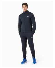 tuta night blue da uom con felpa aperta e pantaloni joggers | EA7 tuta night blue da uom con felpa aperta e pantaloni joggers | EA7