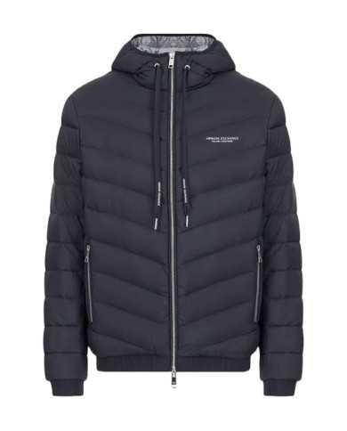 piumino navy mel.grey da uomo con con logo su petto | ARMANI EXCHANGE piumino navy mel.grey da uomo con con logo su petto | ARMANI EXCHANGE