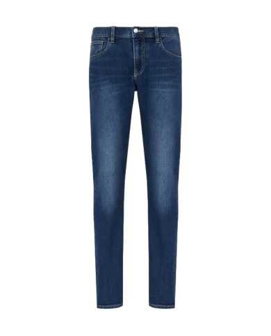jeans indigo da uomo con salpa ed etichetta su retro | ARMANI EXCHANGE jeans indigo da uomo con salpa ed etichetta su retro | ARMANI EXCHANGE