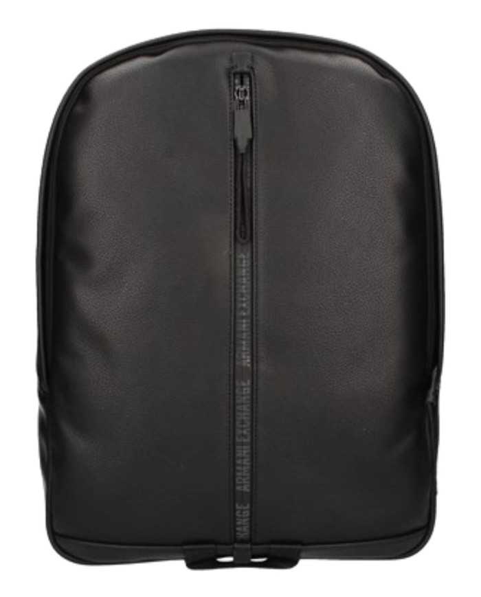 borsa backpack nero da uomo con zip logata avanti | ARMANI EXCHANGE borsa backpack nero da uomo con zip logata avanti | ARMANI EXCHANGE