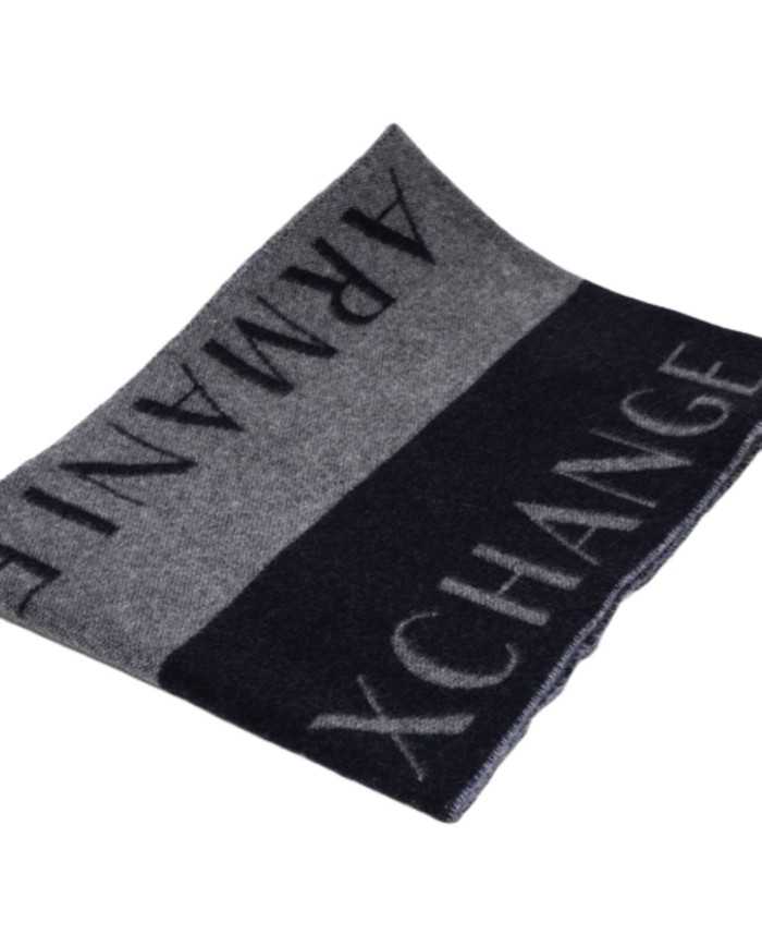 sciarpa melange grey/blue uomo con bordo sfrangiato | ARMANI EXCHANGE sciarpa melange grey/blue uomo con bordo sfrangiato | ARMANI EXCHANGE