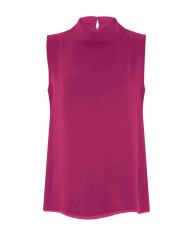 blusa smanicata magenta da donna con fondo svasato | KOCCA