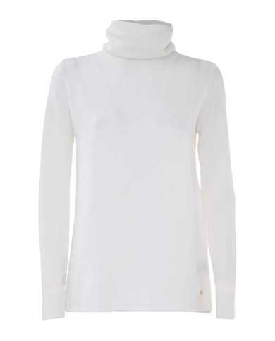 maglia latte/panna da donna con collo alto risvoltato | KOCCA maglia latte/panna da donna con collo alto risvoltato | KOCCA